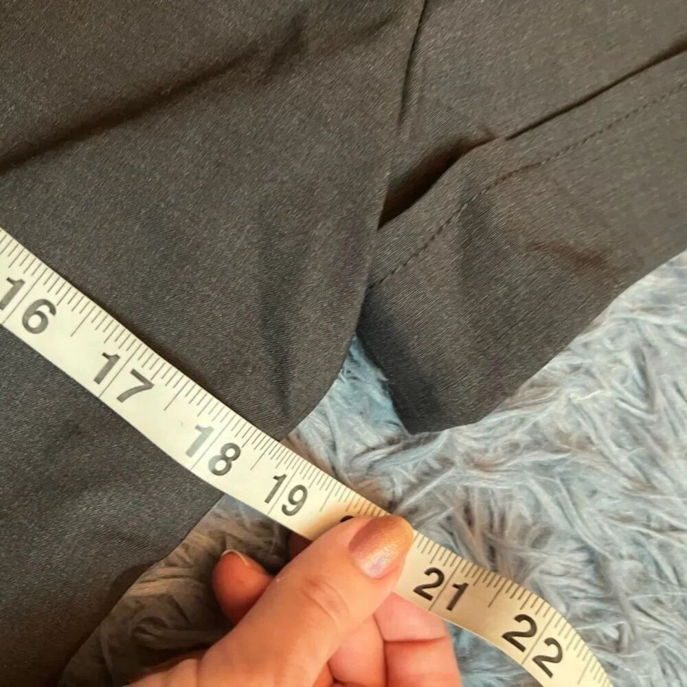 Worth Dark Gray Short Sleeve Long Wool Blazer Size 12